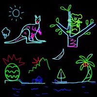 Glow podświetlany przewód kabel Neon LED święta, tańce Party DIY kostiumy odzież świetlisty samochód dekoracja świetlna ubrania piłka Rave 1m/3m/5m 5